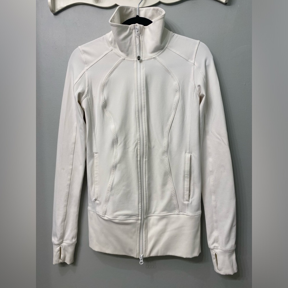 LULULEMON White ZipUp Jacket with Pockets  🌷SIZE 6🌷GUC